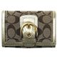 COACH(コーチ) ソーホー シグネチャー コンパクト クラッチ財布 ゴールド 写真1