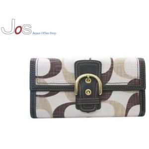 COACH(コーチ) ソーホー トーナル スリム エンベロープ 3つ折り長財布ブラウン