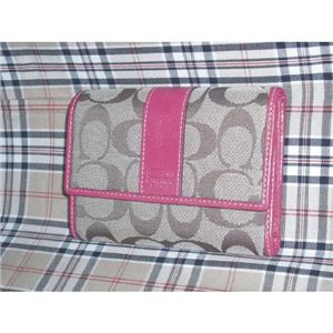 COACH(�R�[�`) �V�O�l�`���[�R���p�N�g�N���b�`�R�܂���z �s���N