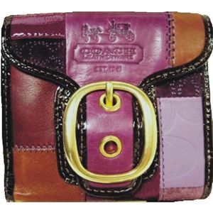 COACH(コーチ) ブリーカー レザー パッチワーク フレンチ 財布 マルチカラー 41578