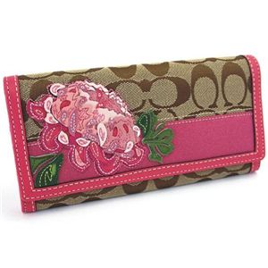 COACH(�R�[�`) �V�O�l�`���[ �X�g���C�v �t���[���� �X���� �G���x���[�v �����z �s���N 41418