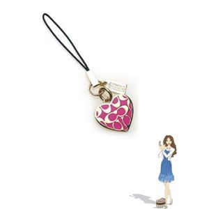 COACH 携帯ストラップ ブラスシグネチャーハートセルフォンランヤード 92208