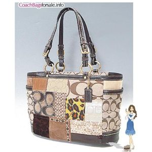 COACH(�R�[�`) �V�O�l�`���[ �p�b�`���[�N �M�������[ �g�[�g�o�b�N �}���`�J���[ 12843-B4MC