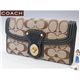 COACH(コーチ) レガシー シグネチャー スリム エンベロープ ３つ折り長財布 ブラック 41955-BKHBK