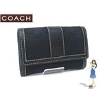 COACH(コーチ) ハンプトンズシグネチャーマルチファンクション財布 ブラック キーリング付き 40261-B4BK