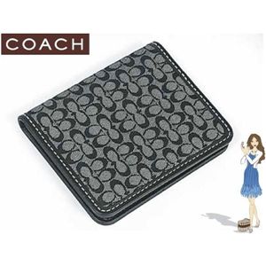COACH(�R�[�`) �~�j �V�O�l�`���[ �g���x�� �s�N�`���[ �t���[�� �p�X�P�[�X �u���b�N 60163-BKWT