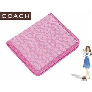 COACH(コーチ) ミニ シグネチャー トラベル ピクチャー フレーム パスケース ラズベリー 60163-SRARA