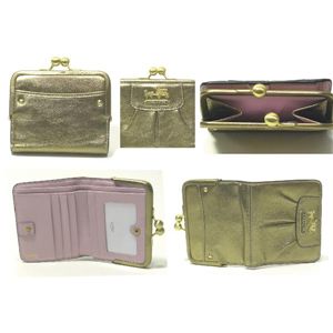 COACH(コーチ) 財布 マディソン レザー フレームド フレンチ パース ゴールド 41973