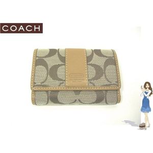 COACH（コーチ） シグネチャー ミニ ３つ折り 財布 キャメル