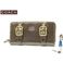 COACH(コーチ) ゾーイ パテント レザー アコーディオン ジップ アラウンド長財布 ブラウン 41868