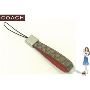 COACH（コーチ） ストラップ シグネチャー ループ セルフォンランヤード オレンジ S8869