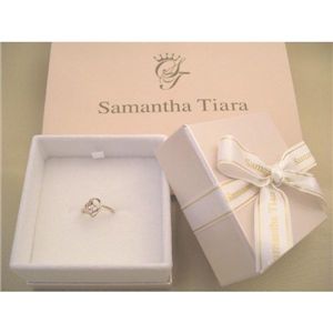 Samantha Tiara(サマンサティアラ) K18 天然ダイヤ/サファイアWG ハートリング 9号 (ID:106484)