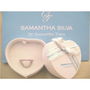 SAMANTHA SILVA（サマンサシルヴァ） ピンクルビー ラインストーン チャームチェーン ＳＬ１１号