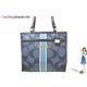 COACH(コーチ) ヘリテージ ストライプ デニム トート 12494