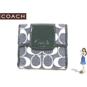 COACH(コーチ) 財布 ペネロピ シャンタン シグネチャー フレンチ パース ブラック 42213