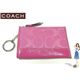 COACH(コーチ) 小銭入れ シグネチャー ミニ スキニー ピンク 42390