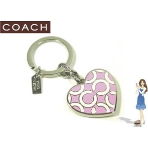 COACH(コーチ) キーフォブ オプ アート ハート ロケット 92476