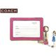 COACH(�R�[�`) ID�J�[�h�l�b�N�X�g���b�v �V�O�l�`���[ �������[�h �s���N 60357