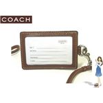COACH(�R�[�`) ID�J�[�h�l�b�N�X�g���b�v �V�O�l�`���[ �������[�h �u���E�� 60357