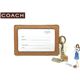 COACH(�R�[�`) ID�J�[�h�l�b�N�X�g���b�v �V�O�l�`���[ �������[�h �C�G���[ 60357