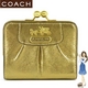 【訳あり】COACH（コーチ） 長財布 マディソン レザー フレームド フレンチ パース ゴールド 41973 