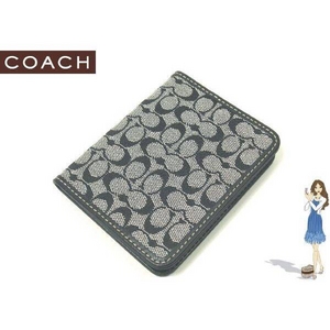 Coach(コーチ) 定期入れ シグネチャー トラベル ピクチャー フレーム パスケース ブラック 60350