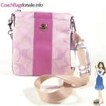 Coach(�R�[�`) �o�b�O �V�O�l�`���[ �X�g���C�v �X�E�B���O�p�b�N �s���N 42246