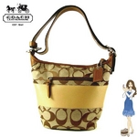 Coach(�R�[�`) �V�����_�[�o�b�O �V�O�l�`���[ ���O�r�[ �_�b�t�� �S�[���h 13362