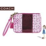 Coach(コーチ) バッグ ペネロピ オプ アート リストレット パープル 42199