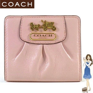 Coach(コーチ) 財布 マディソン レザー スモール ウォレット ピンク 41972