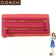 Coach(コーチ) スリム エンベロープ 長財布 ボニー レザー ピンク 42541