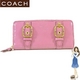 【訳あり】Coach(コーチ) アコーディオン ジップ アラウンド長財布 ゾーイ パテント レザー ピンク 41868