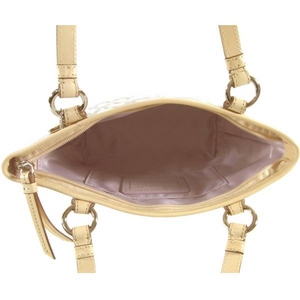 Coach(コーチ) トートバッグ リア オプ アート コーテッド トップハンドル ミニ アイボリー 42419