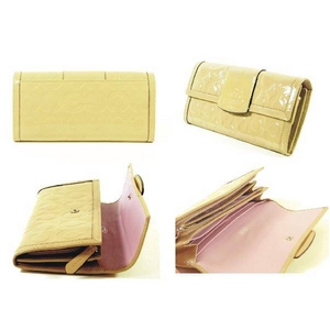 【訳あり】Coach(コーチ) スリム エンベロープ 長財布 ペネロピ エンボスド ベージュ 42426