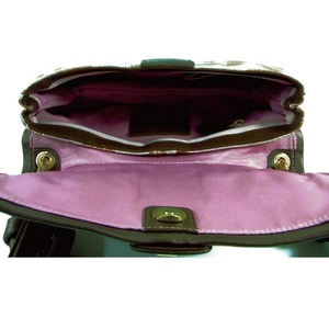 【訳あり】Coach(コーチ) バッグ パーカー オプアートソフトスモール フラップ バッグ ブロンズ 13699