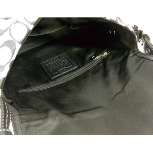Coach(コーチ) バッグ ハンプトンズ シグネチャー フラップ ブラック 13066