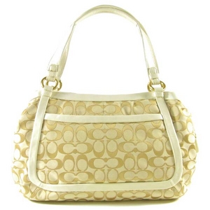 Coach(コーチ) バッグ クリケット アウトライン シグネチャー ラージ サッチェル ライトカーキ 13605