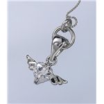 「デザイナーズジュエリー」ストラップ  真っ白い林檎(天使の羽きらきらストラップ)