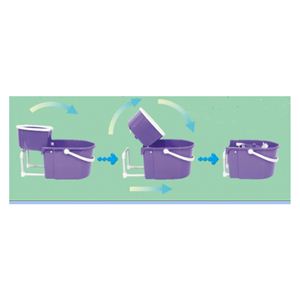 お掃除ラクラク☆コンパクト収納!『スマート回転モップ』MOP-268