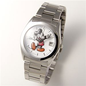 Disney レディース メタルブレスウォッチ D91132SVWH/シルバー・ホワイト