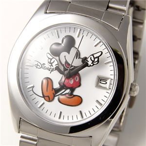 Disney レディース メタルブレスウォッチ D91132SVWH/シルバー・ホワイト