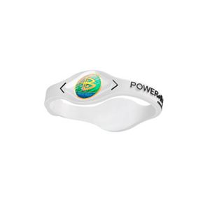 【日本正規品】POWER BALANCE（パワーバランス） シリコン・ブレスレット（ホワイト/ブラック XSサイズ)