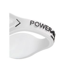 【日本正規品】POWER BALANCE(パワーバランス) シリコン・ブレスレット(ホワイト/ブラック Sサイズ)