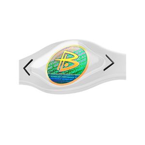 【日本正規品】POWER BALANCE(パワーバランス) シリコン・ブレスレット(ホワイト/ブラック Mサイズ)【即日発送】在庫在り