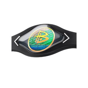【日本正規品】POWER BALANCE(パワーバランス) シリコン・ブレスレット(ブラック/ホワイト Mサイズ)