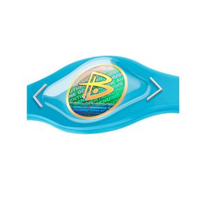 【日本正規品】POWER BALANCE(パワーバランス) シリコン・ブレスレット(アクアブルー/ホワイト Sサイズ)