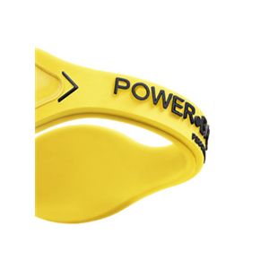 【日本正規品】POWER BALANCE(パワーバランス) シリコン・ブレスレット(イエロー/ブラック Sサイズ)