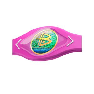 【日本正規品】POWER BALANCE(パワーバランス) シリコン・ブレスレット(ピンク/ホワイト XSサイズ)