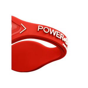 【日本正規品】POWER BALANCE(パワーバランス) シリコン・ブレスレット(レッド/ホワイト XSサイズ)