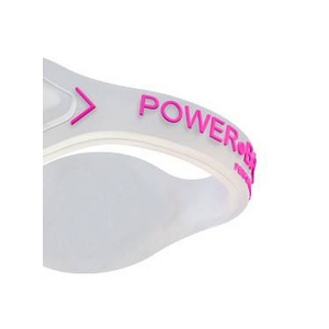 【日本正規品】POWER BALANCE パワーバランス シリコン・ブレスレット(クリア/ピンク S)